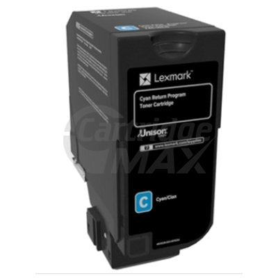 Lexmark 74C6SC0 Original CS720 / CS725 / CX725 Cyan Standard Yield Return Program Toner Cartridge