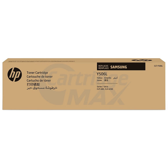 Original Samsung CLP-680, CLX-6260 [CLT-Y506L Y506L] Yellow Toner Cartridge SU517A