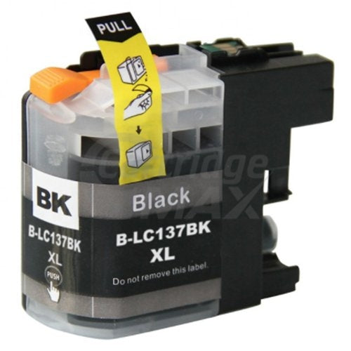 Generic Brother LC-137XLBK Black Ink Cartridge - 1,200 Pages