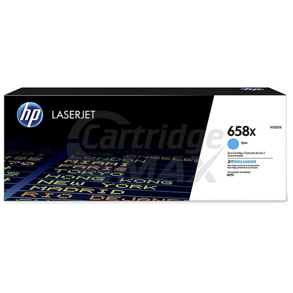 HP 658X W2001X Original Cyan High Yield Toner Cartridge