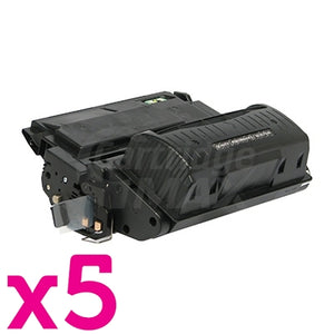 5 x HP Q5942X (42X) Generic Black Toner Cartridge - 20,000 Pages
