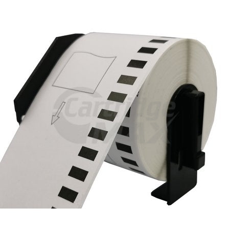 Brother DK-22251 Generic Black & Red Text on White Continuous Label Roll 62mm x 15.24m