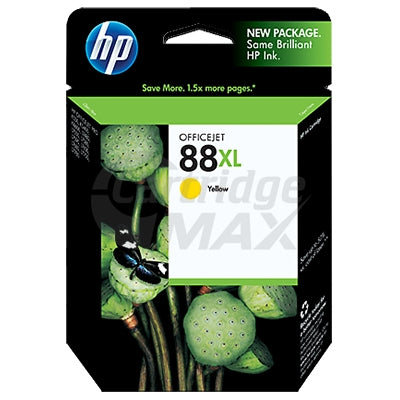 HP 88XL Original Yellow High Yield Inkjet Cartridge C9393A - 1,540 Pages