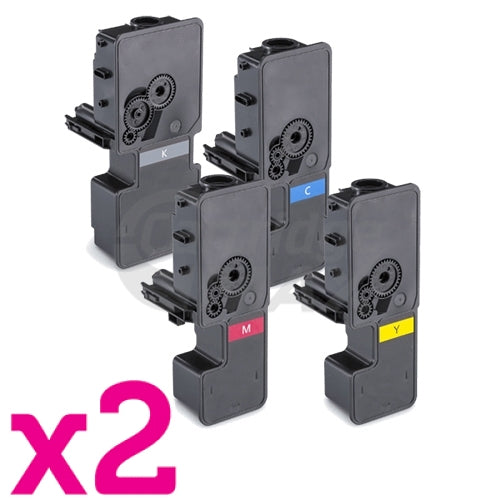 2 Sets of 4 Pack Compatible for TK-5244 Toner Combo suitable for Kyocera Ecosys M5526, P5026 [2BK,2C,2M,2Y]