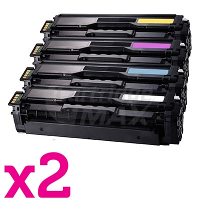 2 sets of 4 Pack Generic Samsung CLP-415, CLX-4170, CLX-4195 Cartridge Combo CLT504S [2BK,2C,2M,2Y]