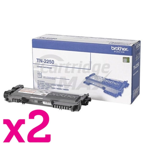 2 x Brother TN-2250 Original Toner Cartridge