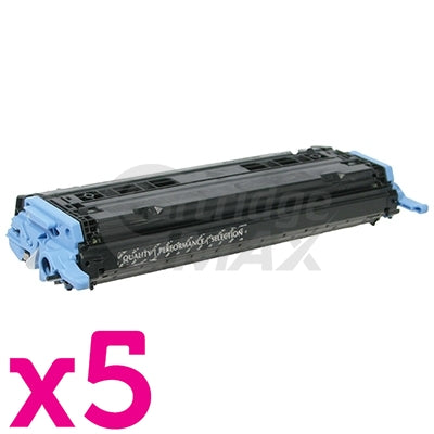 5 x HP Q6000A (124A) Generic Black Toner Cartridge - 2,500 Pages