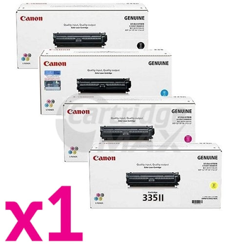 4-Pack Original Canon CART-335 High Yield Toner Combo [BK+C+M+Y]