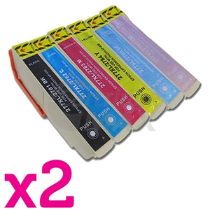12 Pack Epson 277XL Generic High Yield Inkjet Cartridges [2BK,2C,2M,2Y,2LC,2LM]