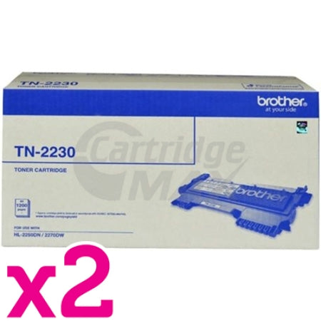 2 x Brother TN-2230 Original Toner Cartridge