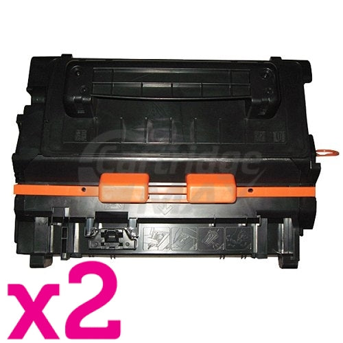 2 x HP CE390A (90A) Generic Black Toner Cartridge - 10,000 Pages
