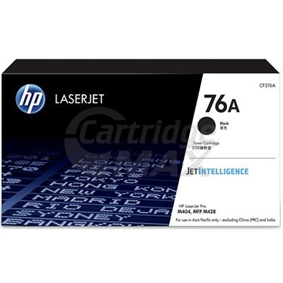 1 x HP 76A CF276A Original Black Toner Cartridge - 3,000 Pages