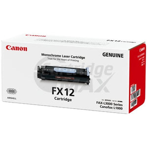 1 x Canon FX-12 Black Original Toner Cartridge