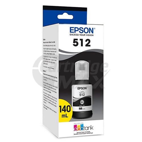 Original Epson T512 EcoTank Black Ink Bottle