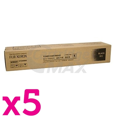 5 x Fuji Xerox DocuPrint CM415AP Original Black Toner Cartridge - 11,000 pages (CT202352)