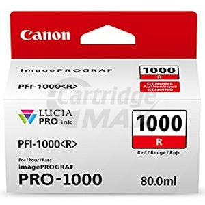 Original Canon PFI-1000R Red Ink Cartridge