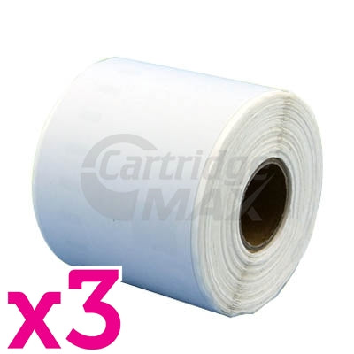 3 x Dymo SD99019 / S0722480 Generic White Label Roll 59mm x 190mm  - 110 labels per roll