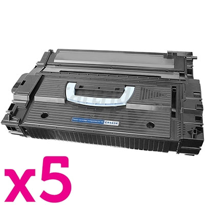 5 x HP C8543X (43X) Generic Black Toner Cartridge - 30,000 Pages