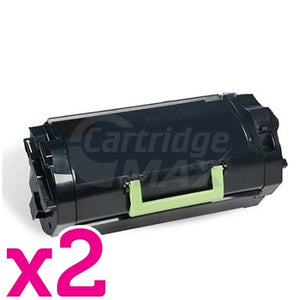 2 x Lexmark (62D3H00) Generic MX710 / MX711 / MX810 / MX811 / MX812 Black High Yield Toner Cartridge