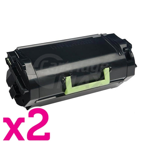 2 x Lexmark (52D3H00) Generic MS810 / MS811 / MS812 Black High Yield Toner Cartridge