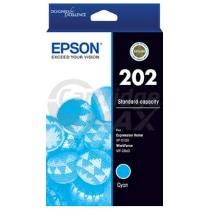 Epson 202 Original Cyan Ink Cartridge [C13T02N292]