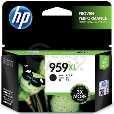 HP 959XL Original Black Extra High Yield Inkjet Cartridge L0R42AA -  3,000 Pages