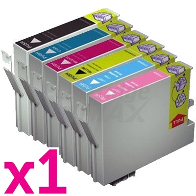 6 Pack Generic Epson 81N series Ink Cartridge [1BK,1C,1M,1Y,1LC,1LM]