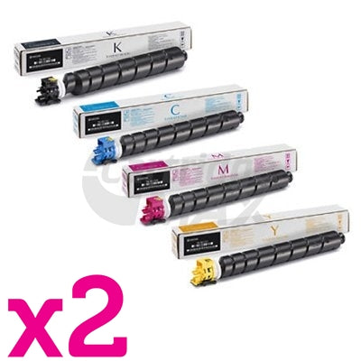 2 sets of 4 Pack Original Kyocera TK-8529 Toner Combo TASKalfa 4052CI [2BK,2C,2M,2Y]