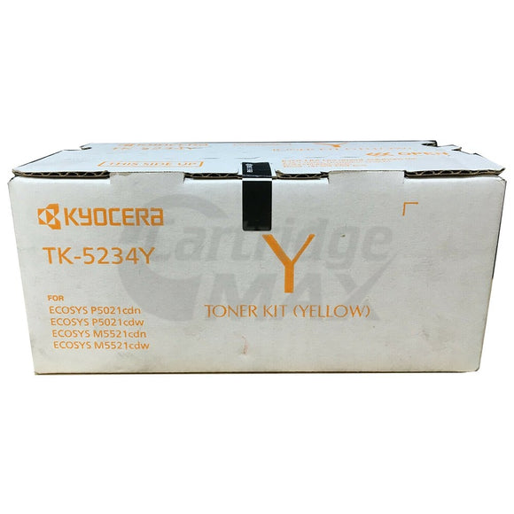 Original Kyocera TK-5234Y Yellow Toner Cartridge Ecosys M5521, P5021
