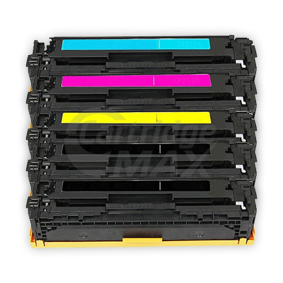5 Pack HP CF400X-CF403X (201X) Generic Toner Cartridges [2BK,1C,1M,1Y]