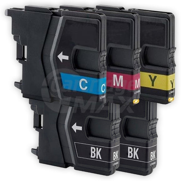 5 Pack Brother LC-39 Generic Ink Combo [2BK,1C,1M,1Y]