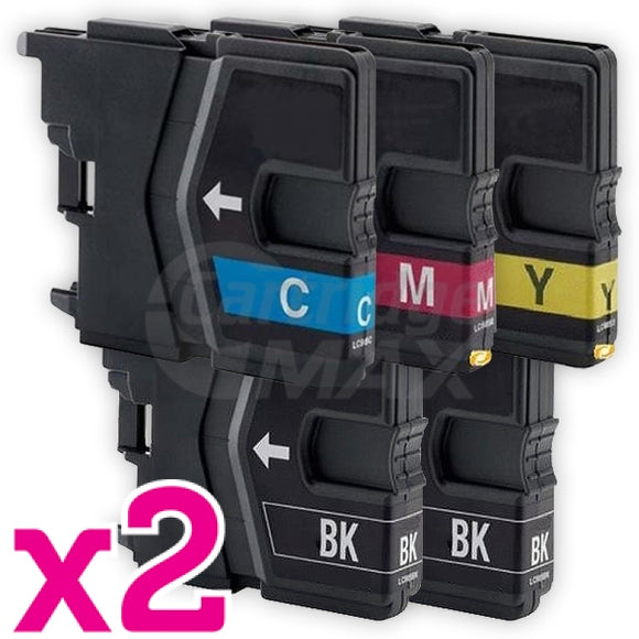 10 Pack Brother LC-39 Generic Ink Combo [4BK,2C,2M,2Y]
