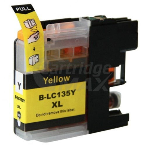 Generic Brother LC-135XLY Yellow Ink Cartridge - 1,200 Pages