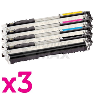 3 sets of 4 Pack Generic Canon LBP 7018C (CART-329B,C,M,Y) Toner Cartridges [3BK,3C,3M,3Y]