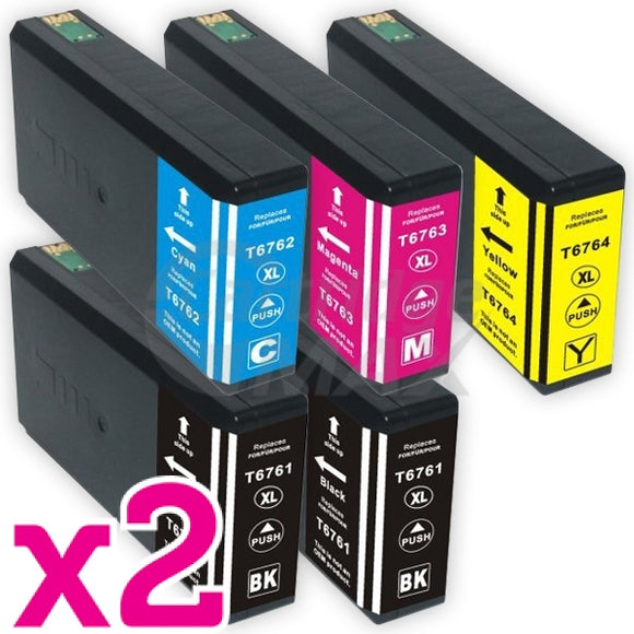 10 Pack Epson 676XL Generic Ink Cartridge [C13T676192-C13T676492] [4BK,2C,2M,2Y]
