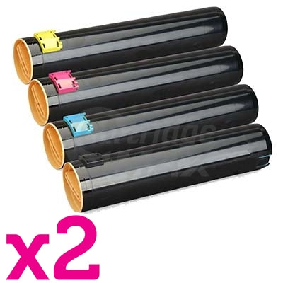 2 sets of 4 Pack Fuji Xerox DocuCentre C250 C360 C450 Generic Toner Cartridge CT200539-CT200542 [2BK,2C,2M,2Y]