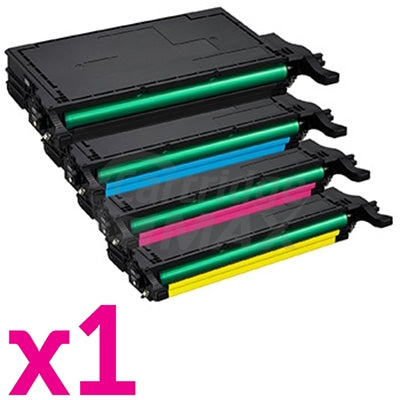 4-Pack Generic Samsung CLP620ND, CLP670ND, CLX6220FX, CLX6250FX Toner Cartridge  [1BK,1C,1M,1Y]