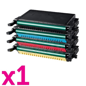 4-Pack Generic Samsung CLP-610/660,CLX-6210FX/6240FX Toner Cartridge [1BK,1C,1M,1Y]