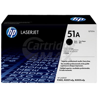 1 x HP Q7551A (51A) Original Black Toner Cartridge - 6,500 Pages