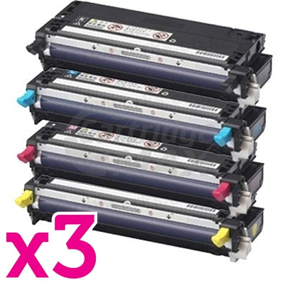 3 sets of 4 Pack Fuji Xerox DocuPrint C2100 / C3210DX Generic Toner Cartridges (CT350485-CT350488)