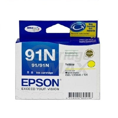 Epson Original 91N Yellow Ink Cartridge [C13T107492]