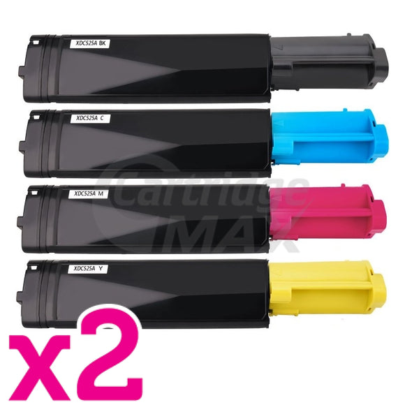 2 sets of 4-Pack Fuji Xerox Generic Docuprint C525A / C2090FS - Colour Combo Toner