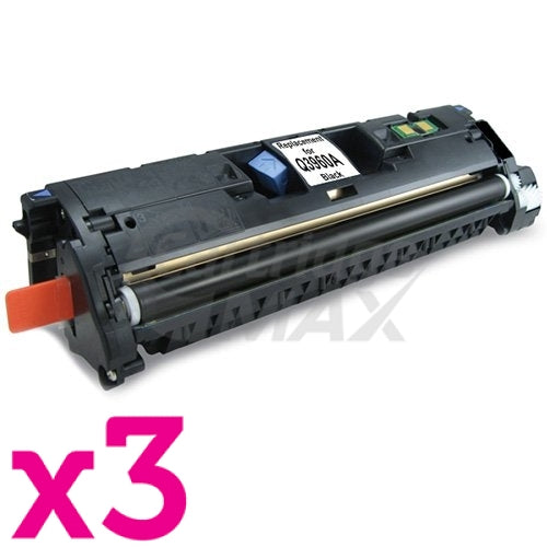 3 x HP Q3960A (122A) Generic Black Toner Cartridge - 5,000 Pages