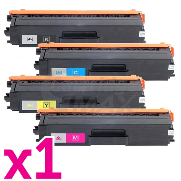 4-Pack Generic Brother TN-349 Toner Combo [1BK,1C,1M,1Y]