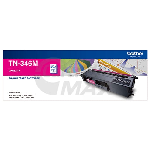 Original Brother TN-346M Magenta High Yield Toner Cartridge