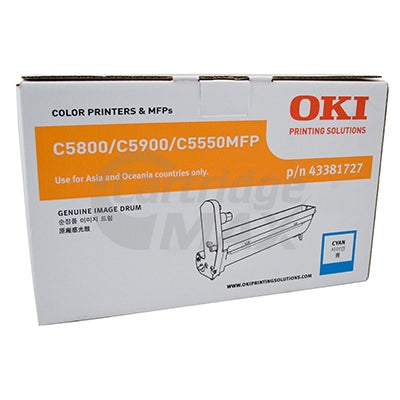 OKI Original C5800/5900/C5550MFP Cyan Drum Unit-20,000 pages (43381727)