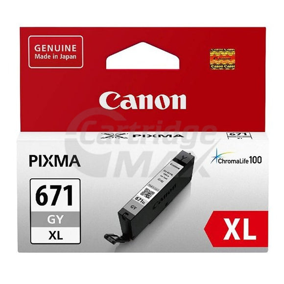 Original Canon CLI-671XLGY Grey High Yield Inkjet
