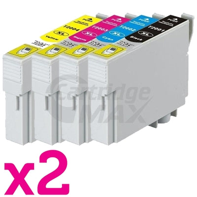 8 Pack Generic Epson 220XL (C13T294192-C13T294492) High Yield Ink Combo [2BK,2C,2M,2Y]