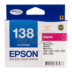 Original Epson 138 T1383 High Yield Magenta Ink Cartridge (C13T138392)