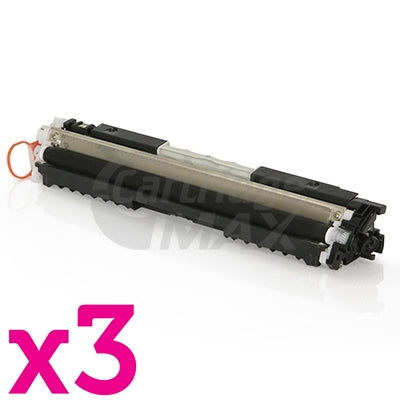 3 x HP CF350A (130A) Generic Black Toner Cartridge - 1,300 Pages